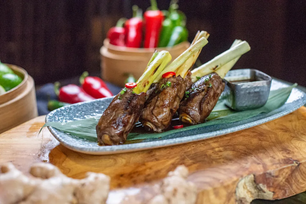 Lemongrass Beef Lollipops C for Go Football! Where to Get Your Game Day Spread for Super Bowl 58