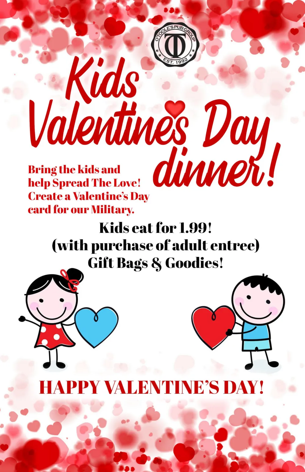 Unnamed for Family Friendly Valentine's Day Dining at Timothy O'Toole's