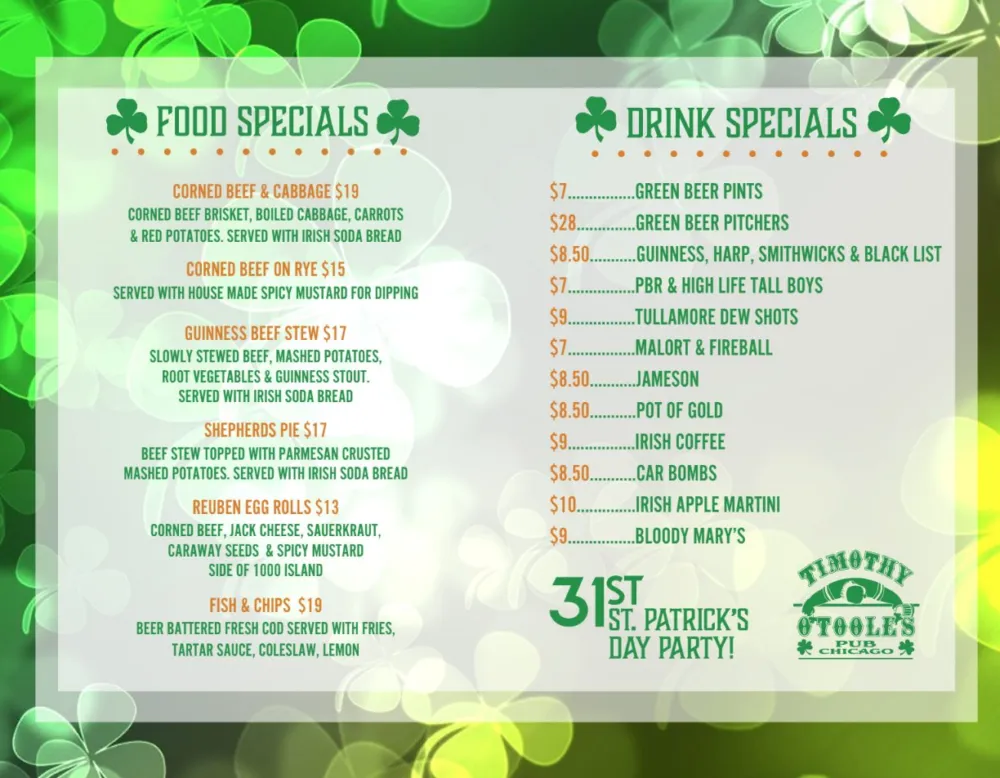 Screen Shot 2023 02 15 At 1 52 09 Pm for St. Patrick's Day Parties at Timothy O'Toole's Pub