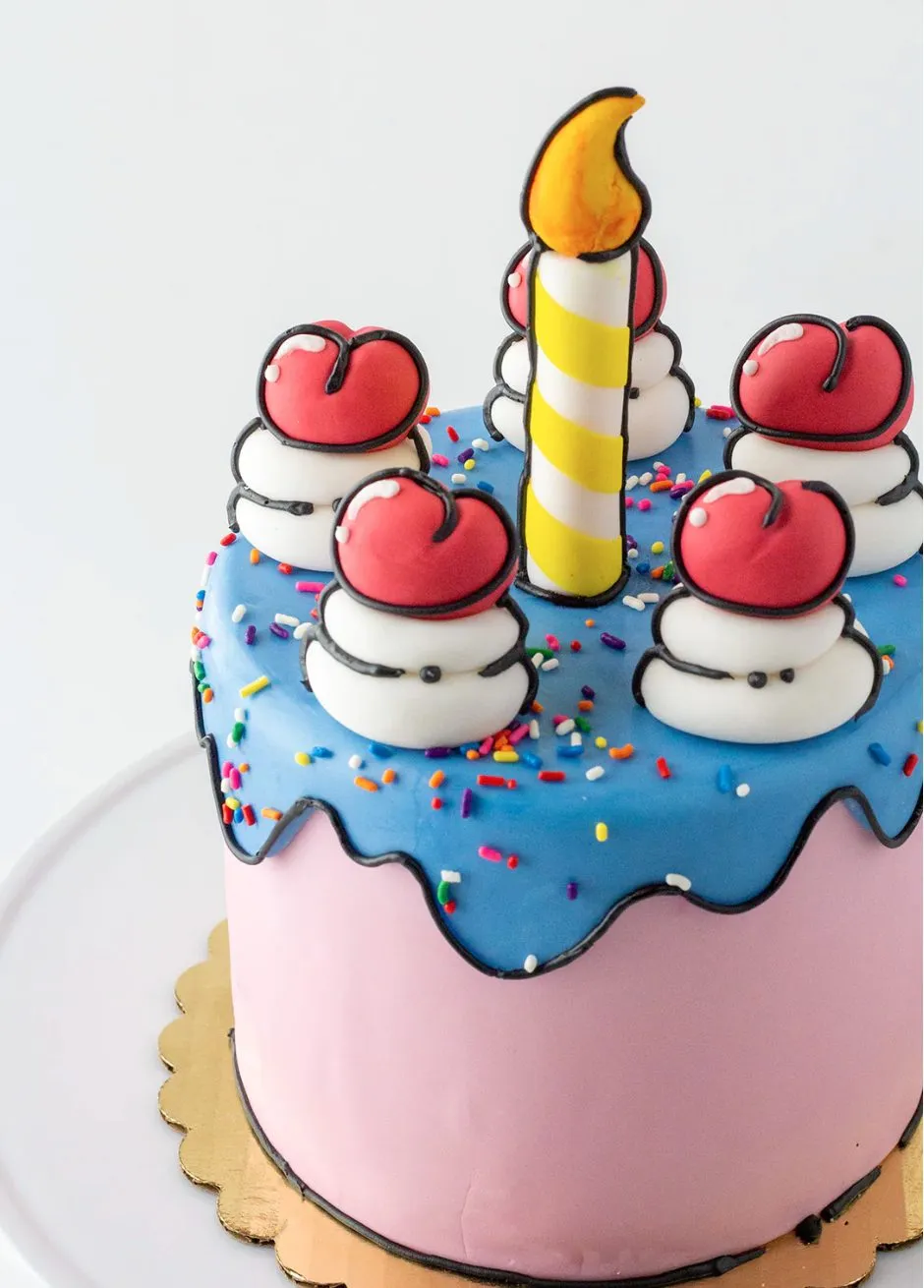 Pop Art Cake (Photo courtesy of Bittersweet Pastry) for CFM Asks: Bittersweet Pastry's Lead Cake Decorator, Kerrie Breuer