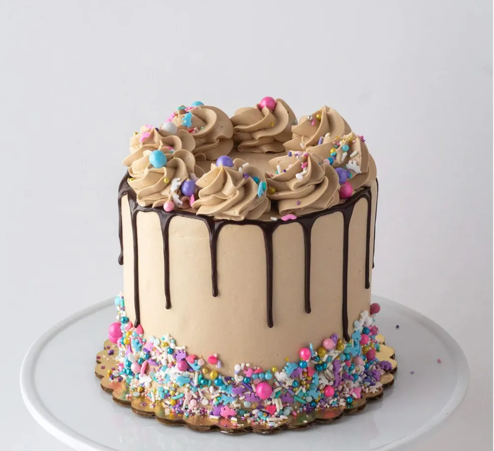 Chocolate Birthday Cake (Photo courtesy of Bittersweet Pastry) for CFM Asks: Bittersweet Pastry's Lead Cake Decorator, Kerrie Breuer