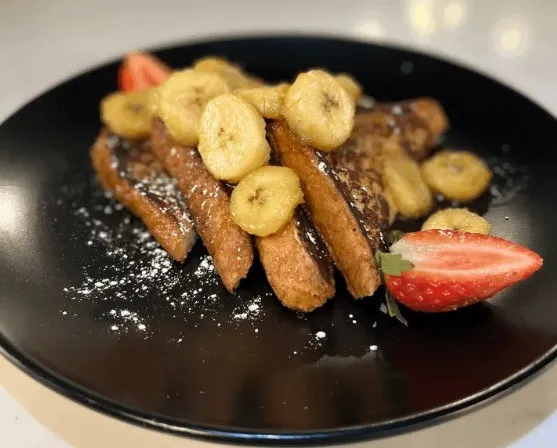 Bananas Foster French Toast for Wine and Dine Your Mom for Mother's Day at these Chicago Restaurants
