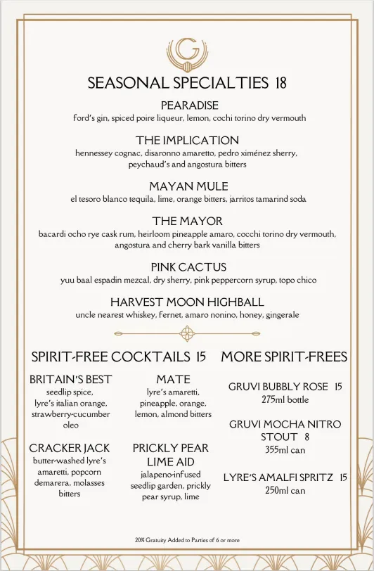 Image 4 for The Gwen Chicago Launches Fall Cocktail Menu