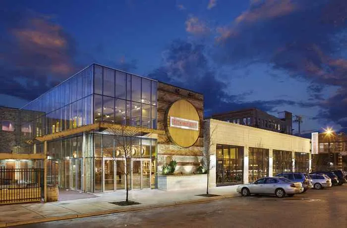 City Winery Chicago Exterior Night for CFM Asks: Executive Chef Tim Fink of City Winery Chicago