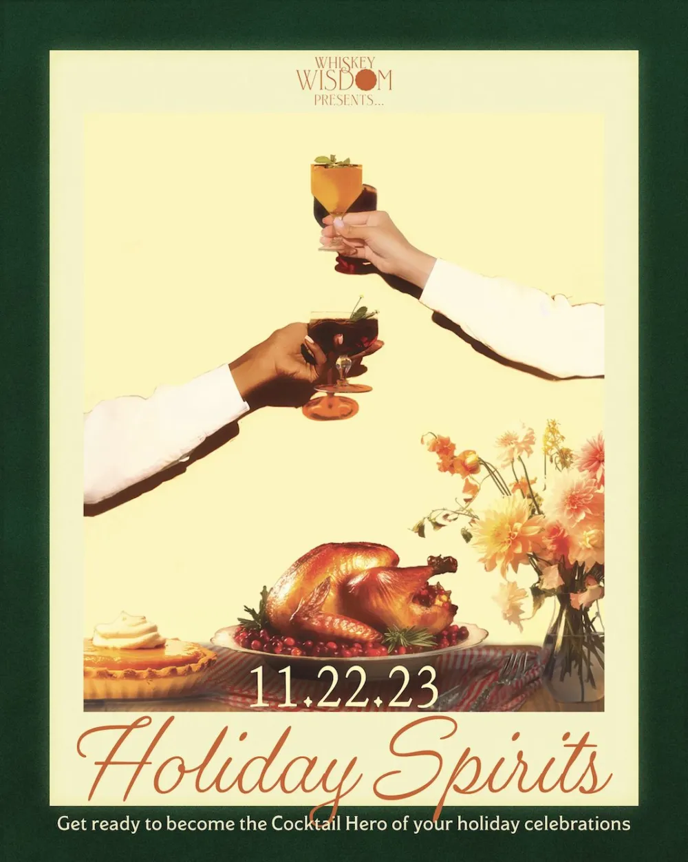 Poster courtesy of Untitled Supper Club for Black Out Wednesday and Black Friday Events and Eats in Chicago