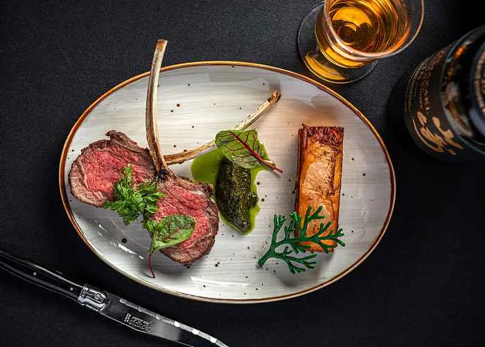 Roasted Lamb Cutlet The M Room for Where to Dine for Chicago Restaurant Week 2024