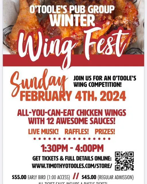 Wingfest for Wing Fest at Timothy O'Toole's Pub