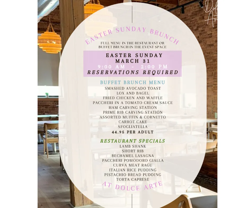 Image for Easter Brunch at the New Bridgeport Breakfast Spot Dolce Arte