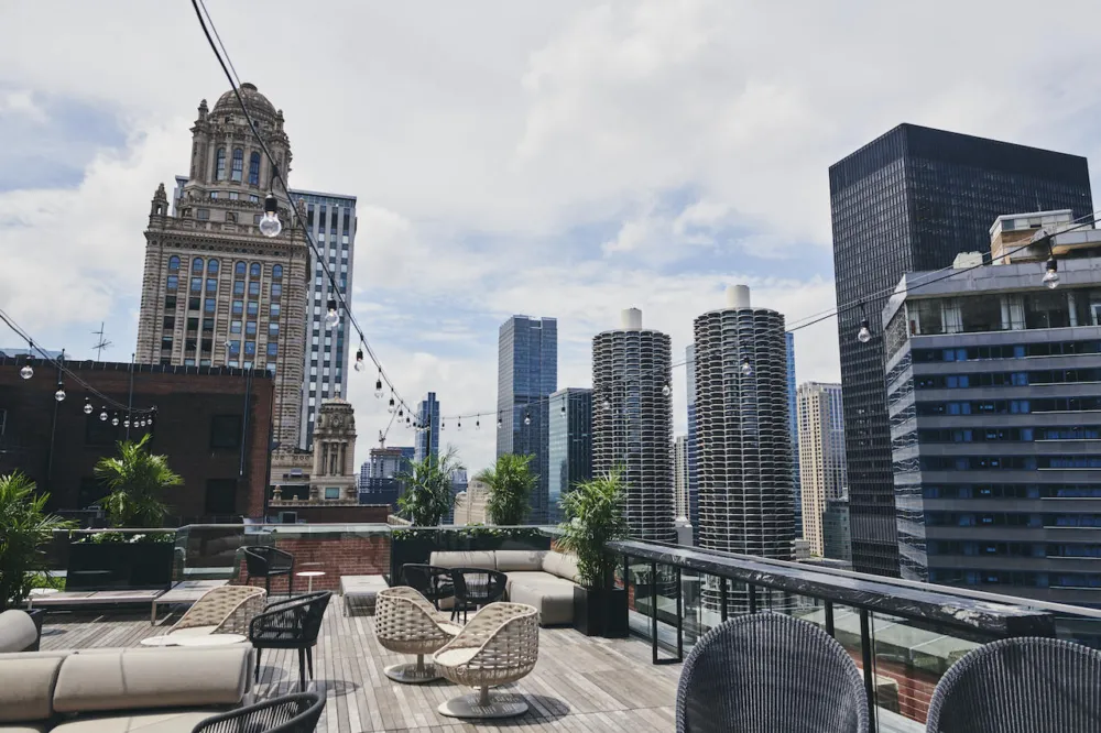 Outdoor Rooftop Courtesy Of Jake Rosenberg for Best Patios and Rooftops to Enjoy Dining and Imbibing Al Fresco in Chicago