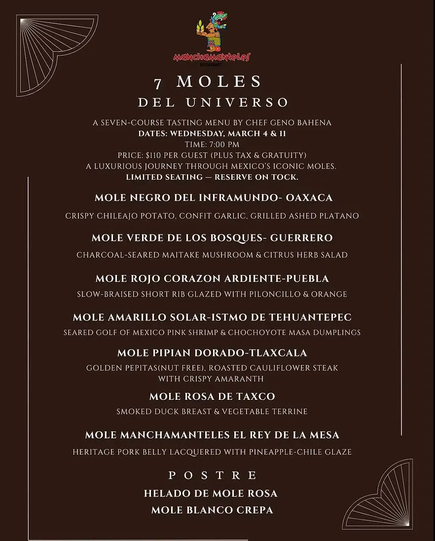 Image for A 7 Course Mole Pop up Experience from Manchamanteles