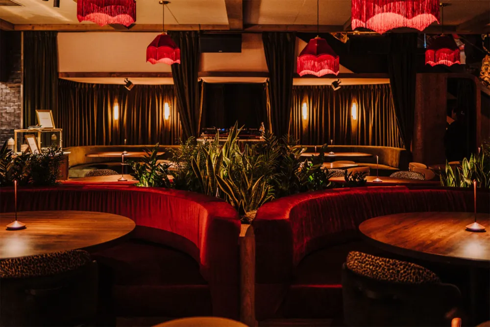 The vibrant interior at Deliz. Photo credit: Garrett Sweet. for Dēliz Leans Into the Full Dinner Experience in Bucktown