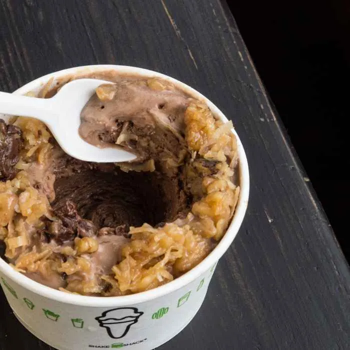 German Chocolate Pecan Concrete for Celebrate Shacktoberfest at Shake Shack