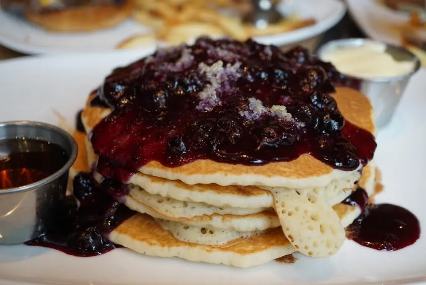 Blueberry Quinoa Pancakes2 for Make Your Next Date Night Out at Cochon Volant