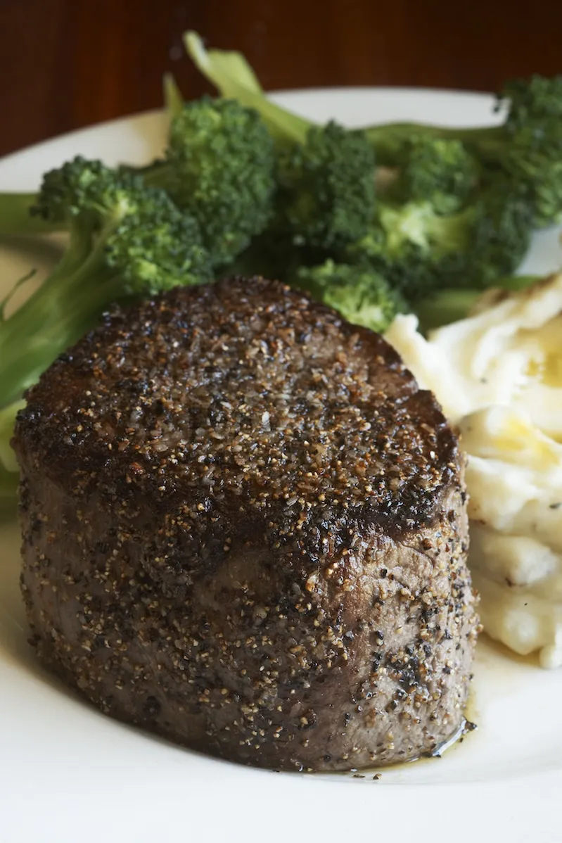 Filet Mignon at III Forks for New Year's Eve Dinner at III Forks