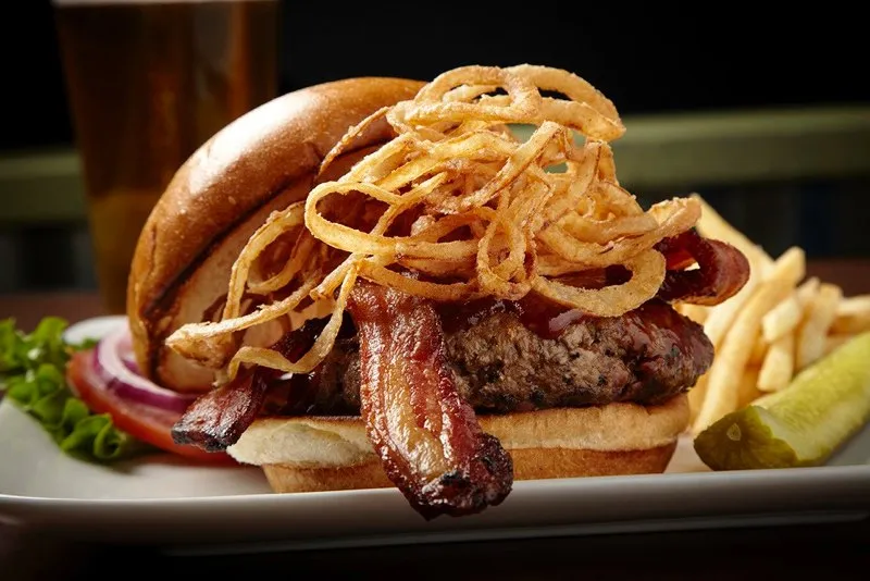 Pair your Lagunitas with a burger. for Lagunitas Tap Takeover at Cactus Bar and Grill