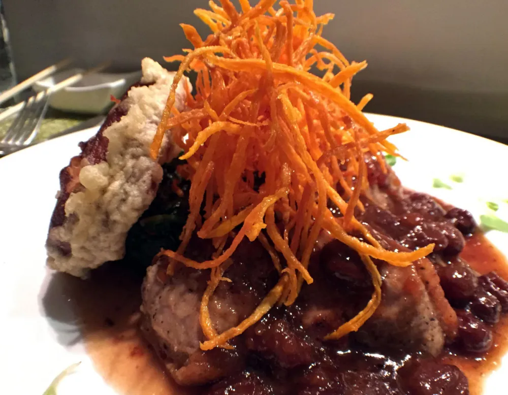 Vegetable tempura maki with shiitake mushrooms for Macku Sushi Offers Instagram Worthy Presentations in an Intimate Environment