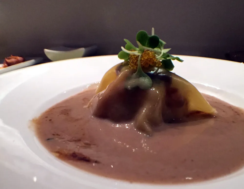 Lobster dumpling for Macku Sushi Offers Instagram Worthy Presentations in an Intimate Environment