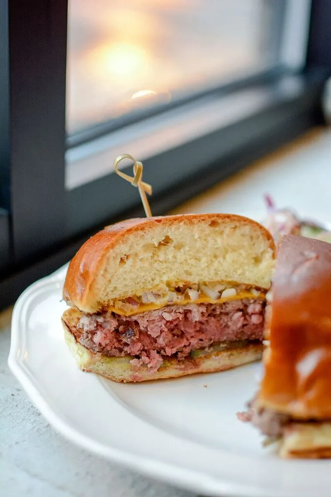 Bernies Cheeseburger for Bernie's Lunch & Supper Celebrates National Burger Month