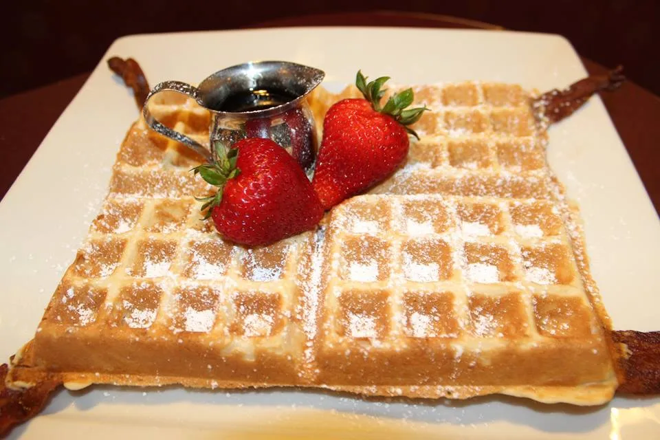 baconwafle for International Waffle Day at Hash House a Go Go
