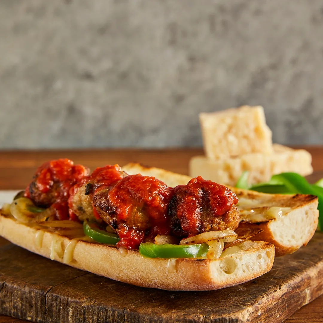 Eggplant Mt Ball 2 for B.GOOD Introduces Eggplant Meatball Sub for Winter Months