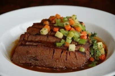 Bbq Braised Brisket And Roasted Cauliflower for Passover Dinner at Prairie Grass Cafe April 19 and 20