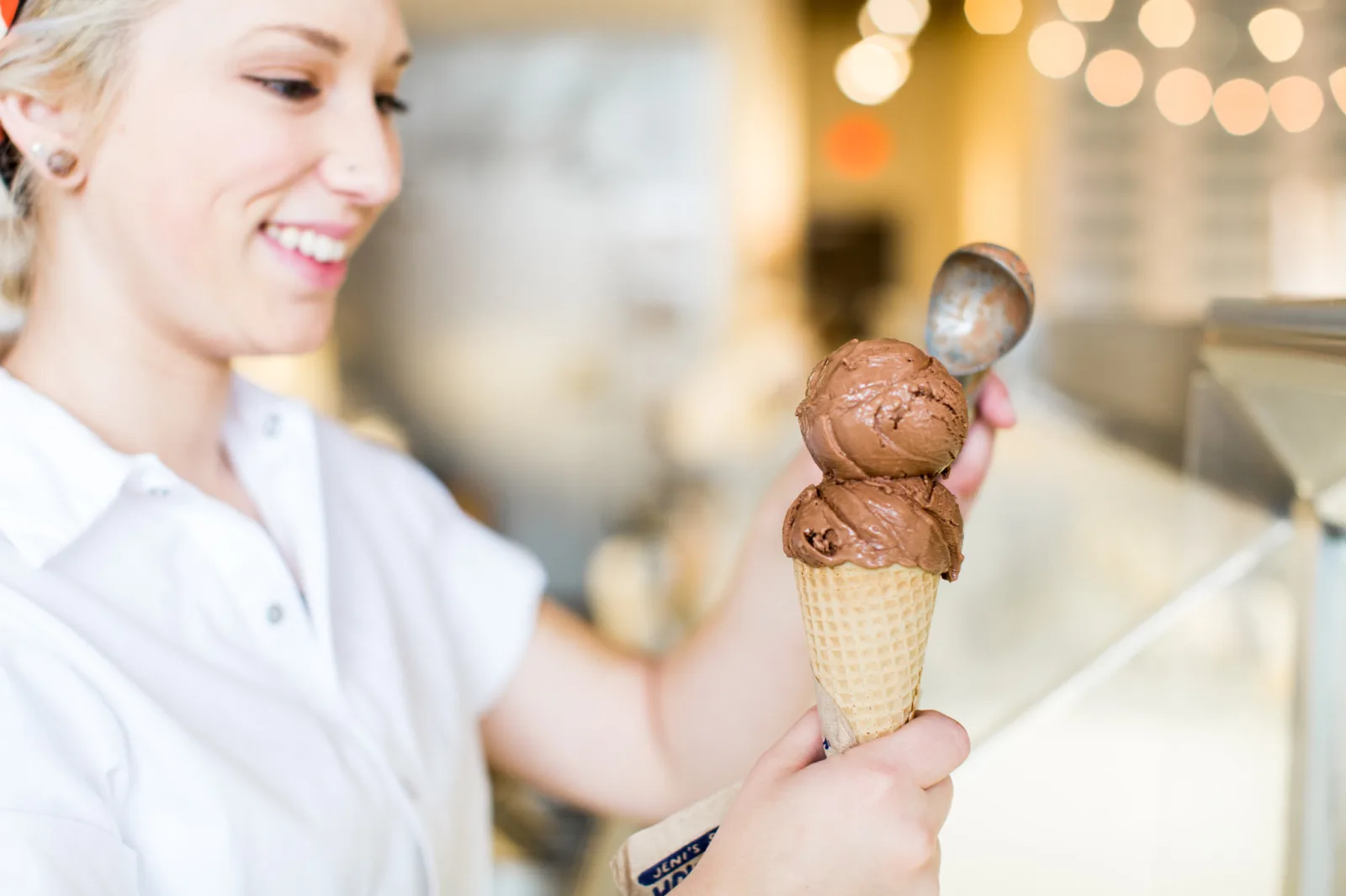 Dairy Free Dark Chocolate Truffle Cone Hold 1 3X2 for Jeni’s Splendid Ice Creams Announces West Loop Grand Opening Party April 25