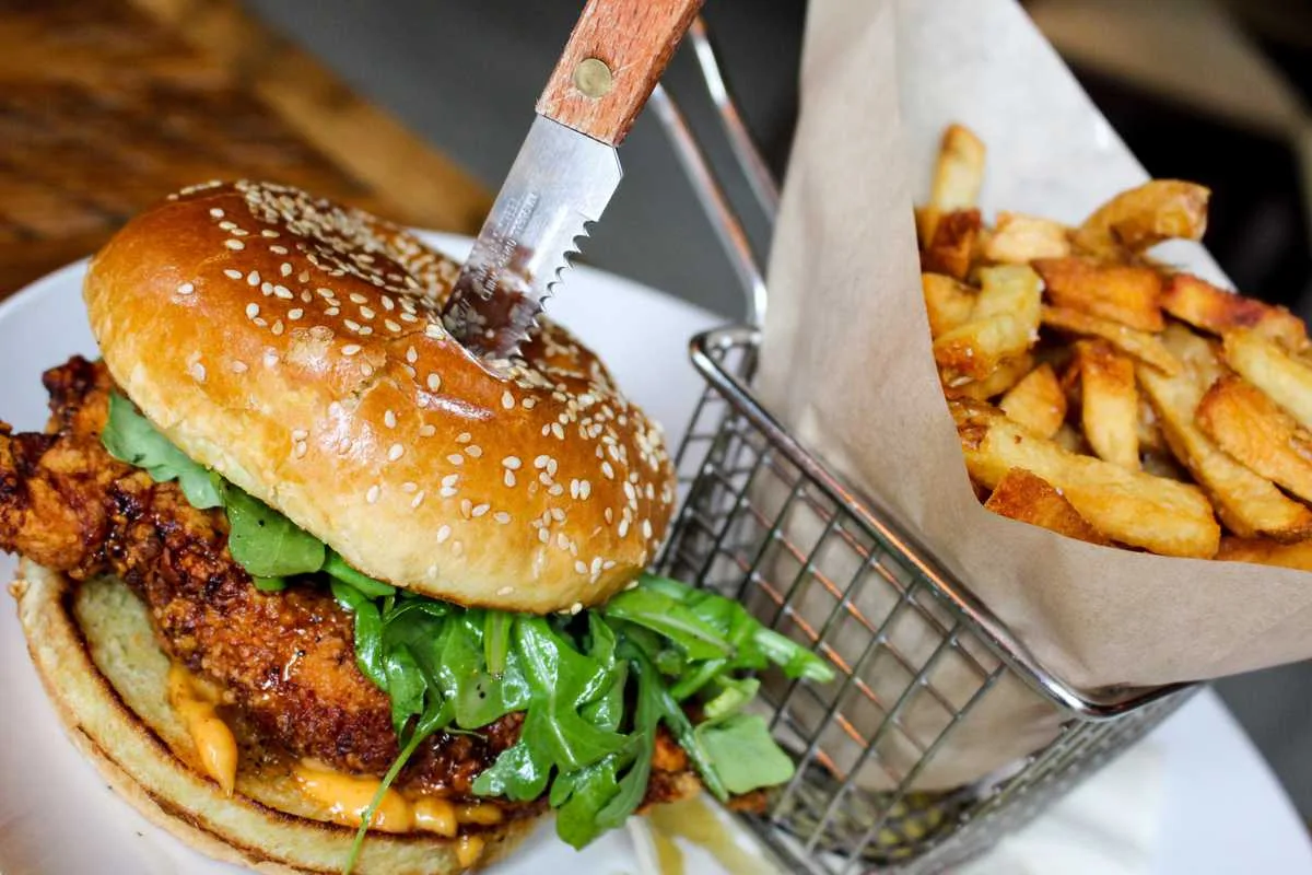 City Tap House Fried Chicken Sandwich 4 1 for City Tap Kitchen & Craft Opening in Fulton Market May 22