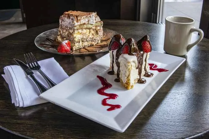 Chicago Style Cheesecake Tiramisu Tower for Giglio's State Street Tavern Celebrates National Dessert Month with $5 Desserts