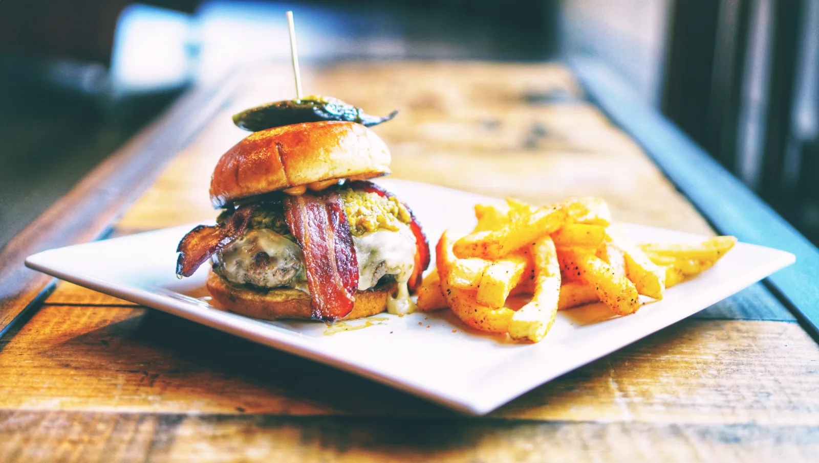 Bring Da Heat Burger for Lucky Strike Social Offering Exclusive Locals Only Promotion Every Wednesday