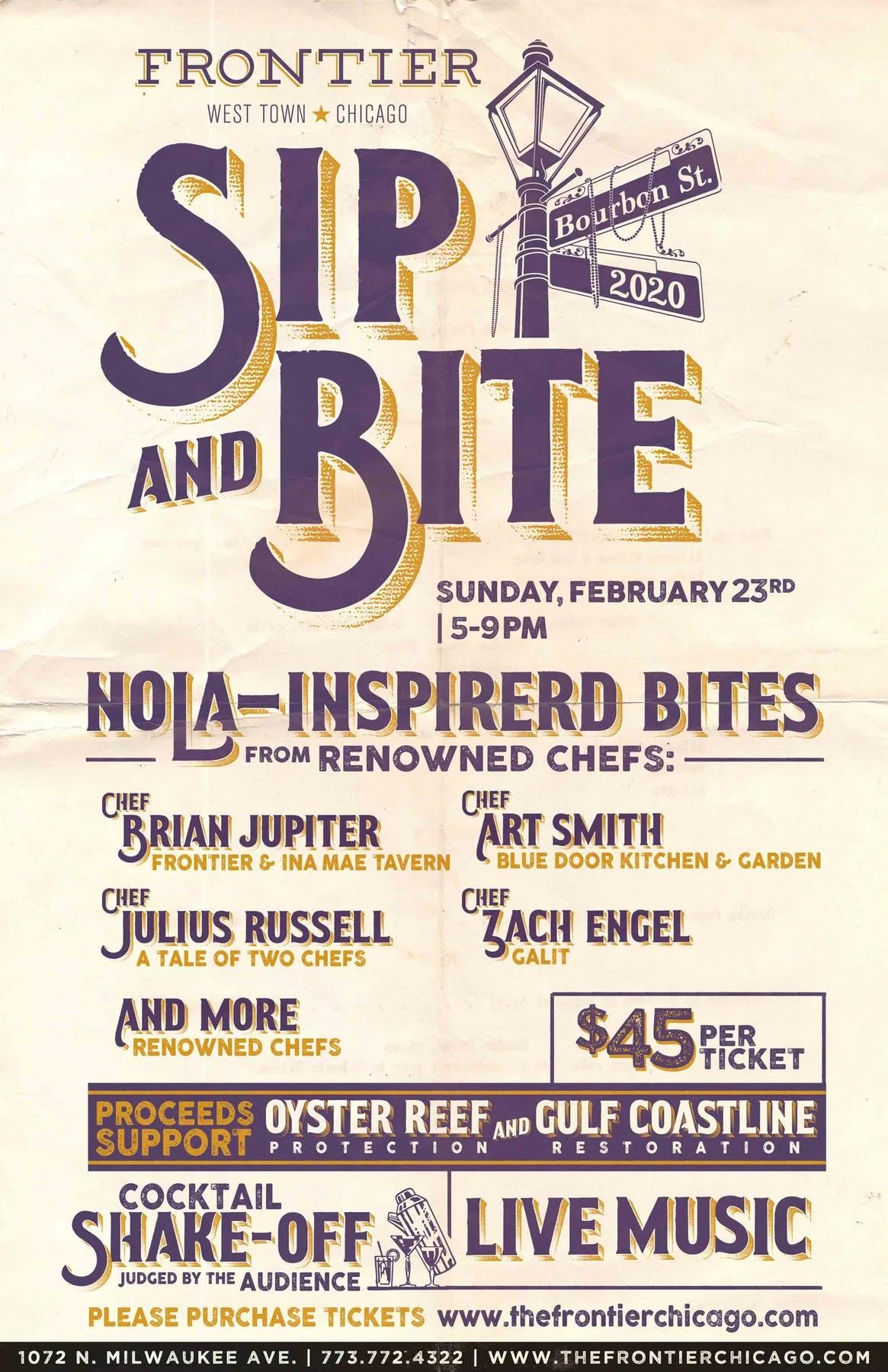 Image for Sip and Bite at Frontier, February 23