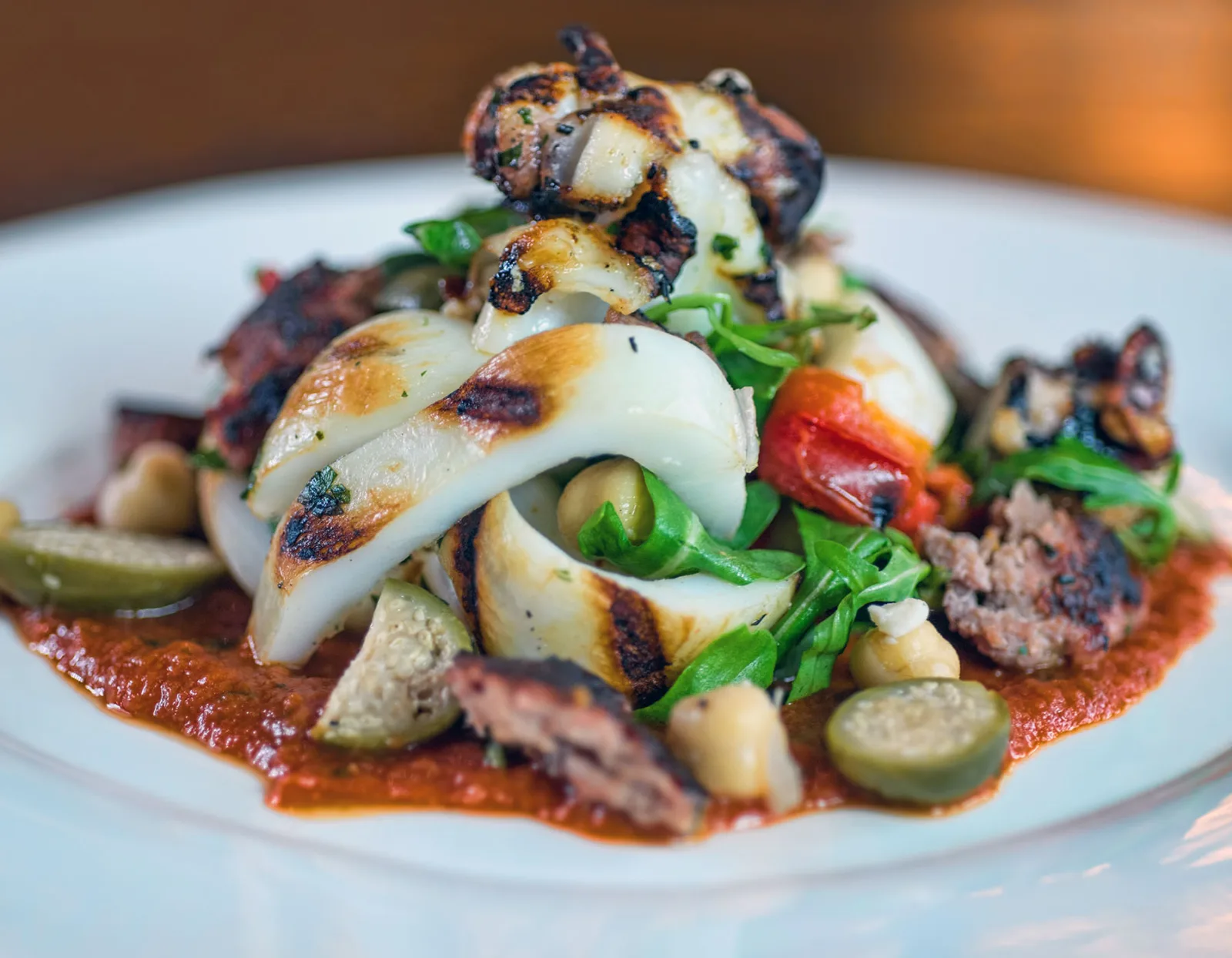 brass monkey calamari for 7 Course Mother's Day Special at Brass Monkey