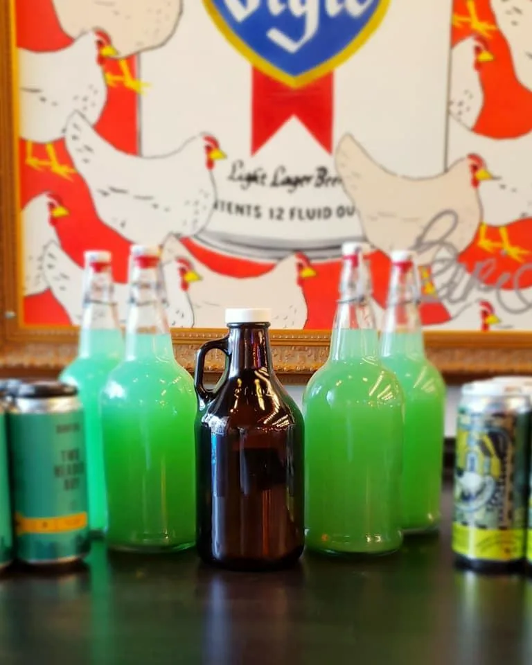 Growlers Jungle Juice for Cocktails to Go + Jungle Juice Growlers from Fry the Coop