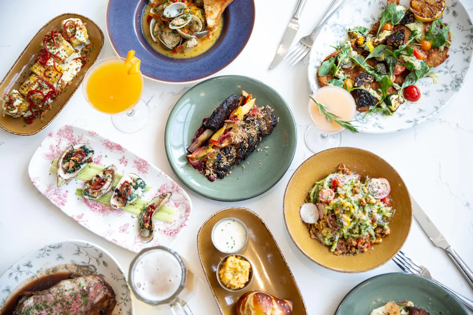 Dishes for Chef Mark Steuer Reopens Chicago Beer Hall Funkenhausen