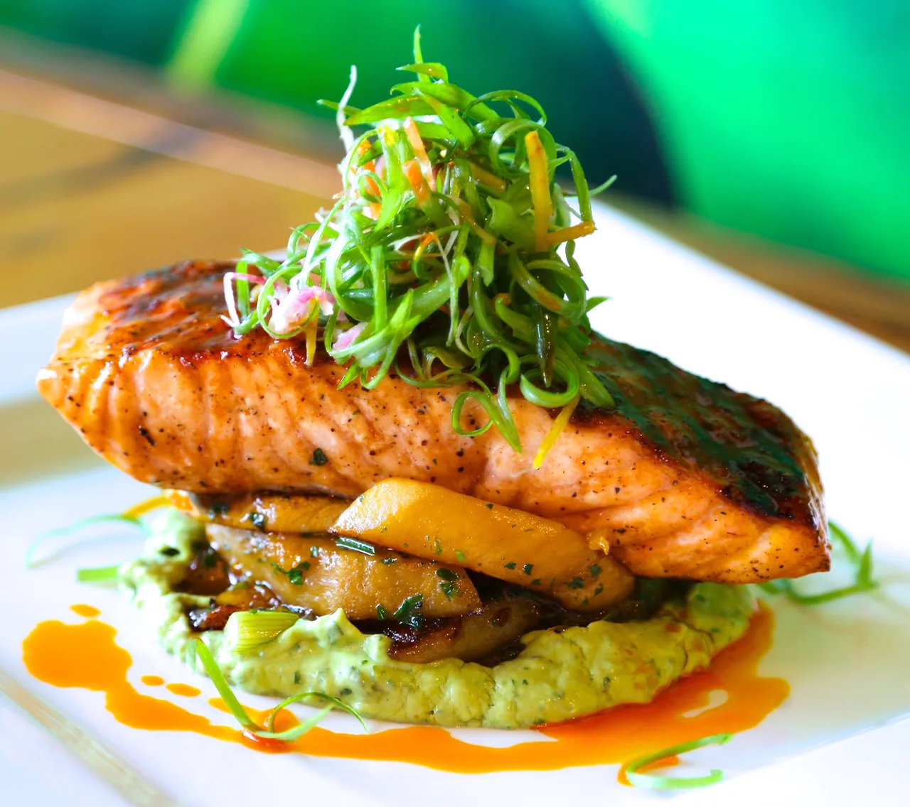 Mesa Urbana Salmon Al Carbon Photo for April Showers Bring Fun Food Events to the Calendar