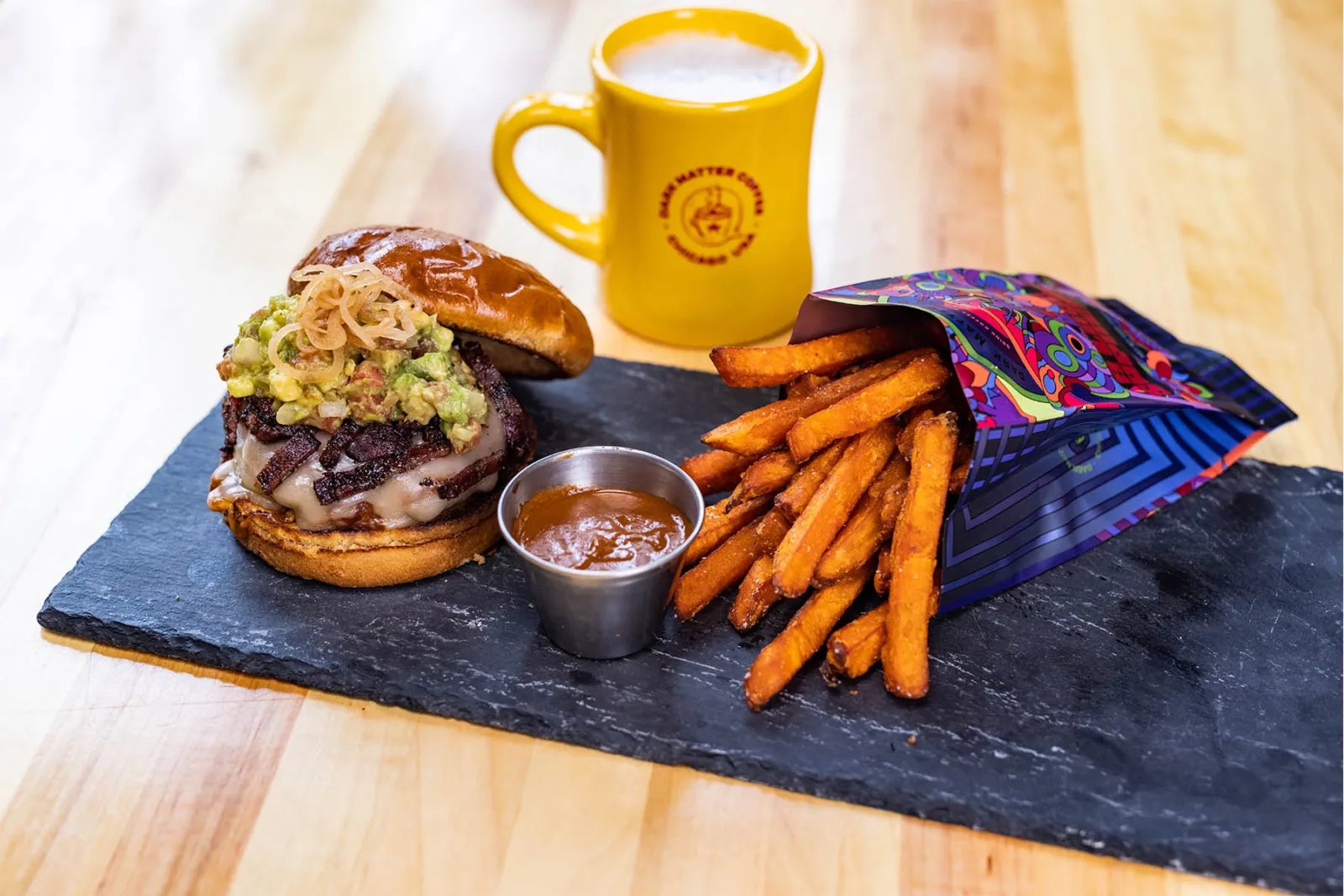 Goose Burger Dark Matter 0000 Gibc Clybourn Dmc Burger 26 for Goose Island Debuts Burger Collab with Dark Matter Coffee