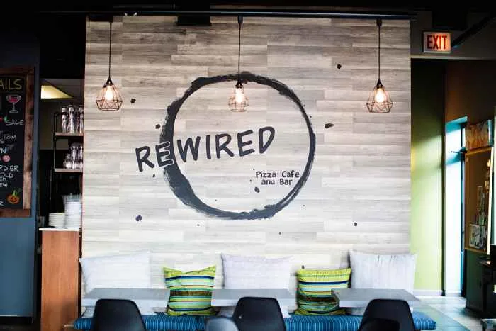 Rewired Cafe Interior Photo 1 for Rewired Pizza Bar and Cafe Hosts "Christmas in July" Trivia Party & Fundraiser
