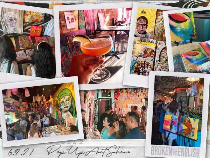 Broken English Art Show Collage for Broken English Lincoln Park is Hosting Another Pop Up Art Show March 9th
