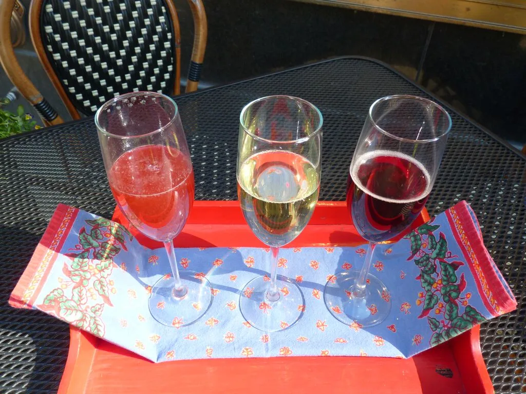 Champagne Flight for Toni Patisserie Celebrates Independence & Bastille Day With Red, White & Blue Macarons and Champagne Flights
