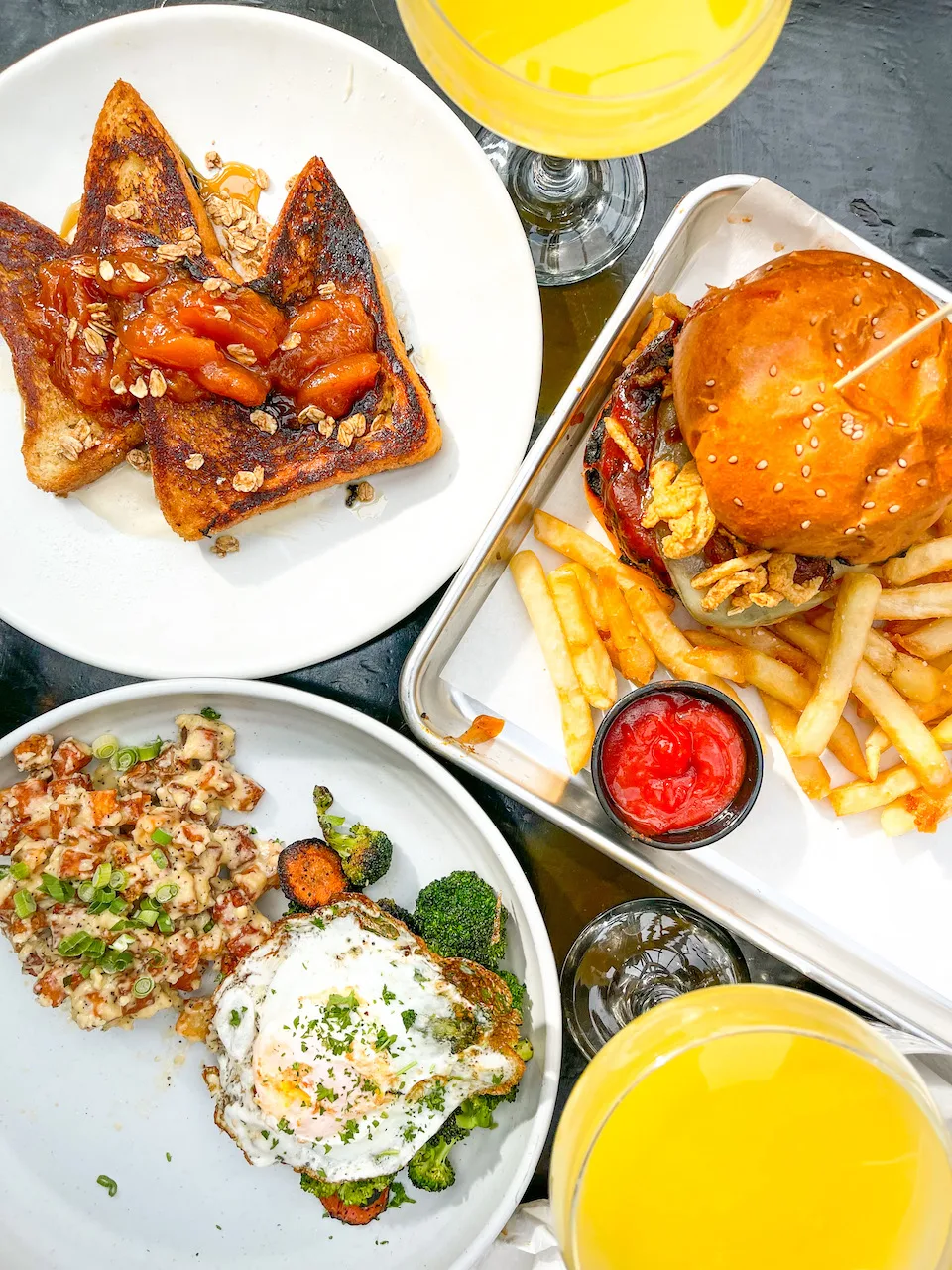 Brunch Layout for Frontier’s F1 Watch Party, Featuring a Full Brunch Menu, Happening May 7th