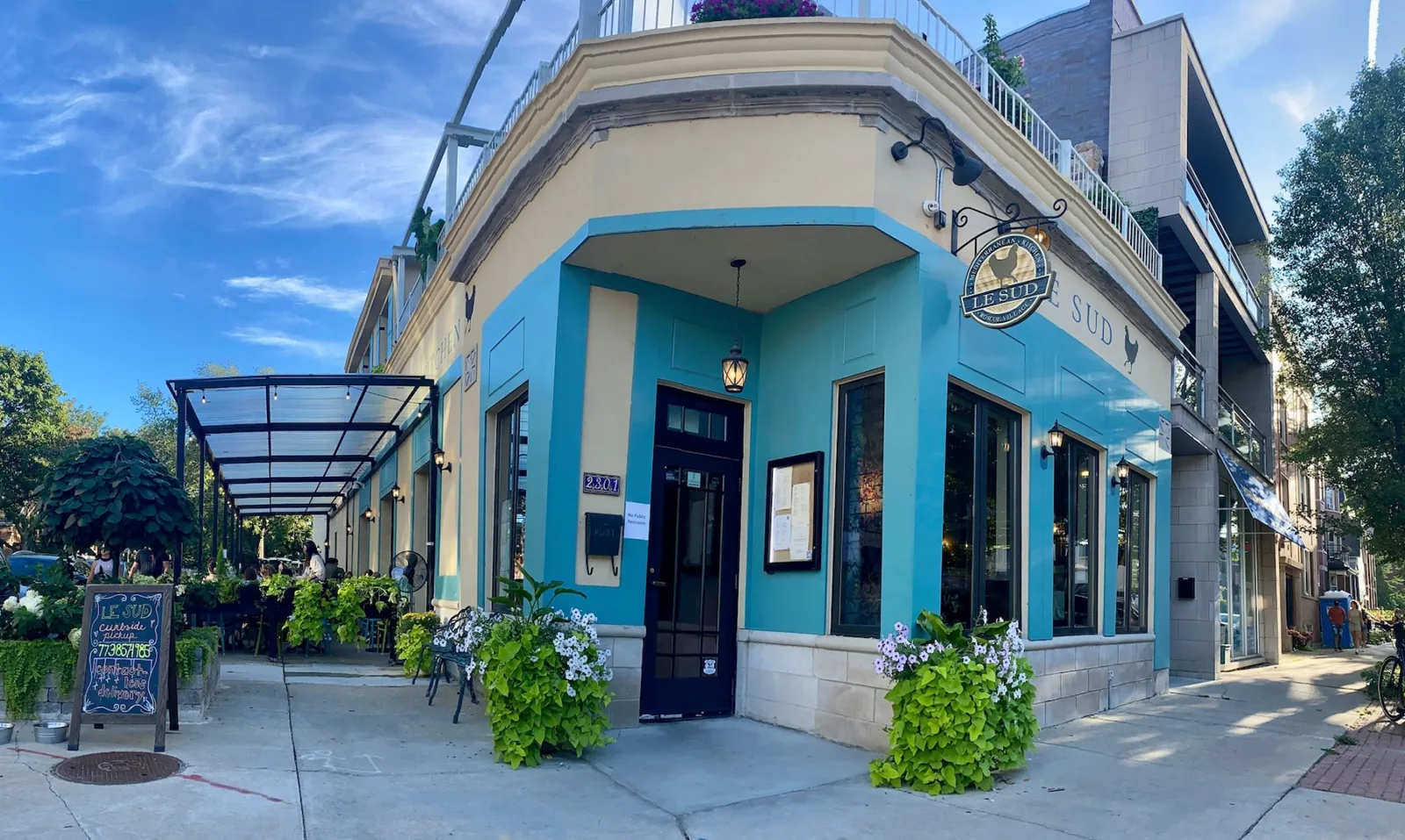 Le Sud Exterior for Le Sud's Fifth Anniversary Celebration
