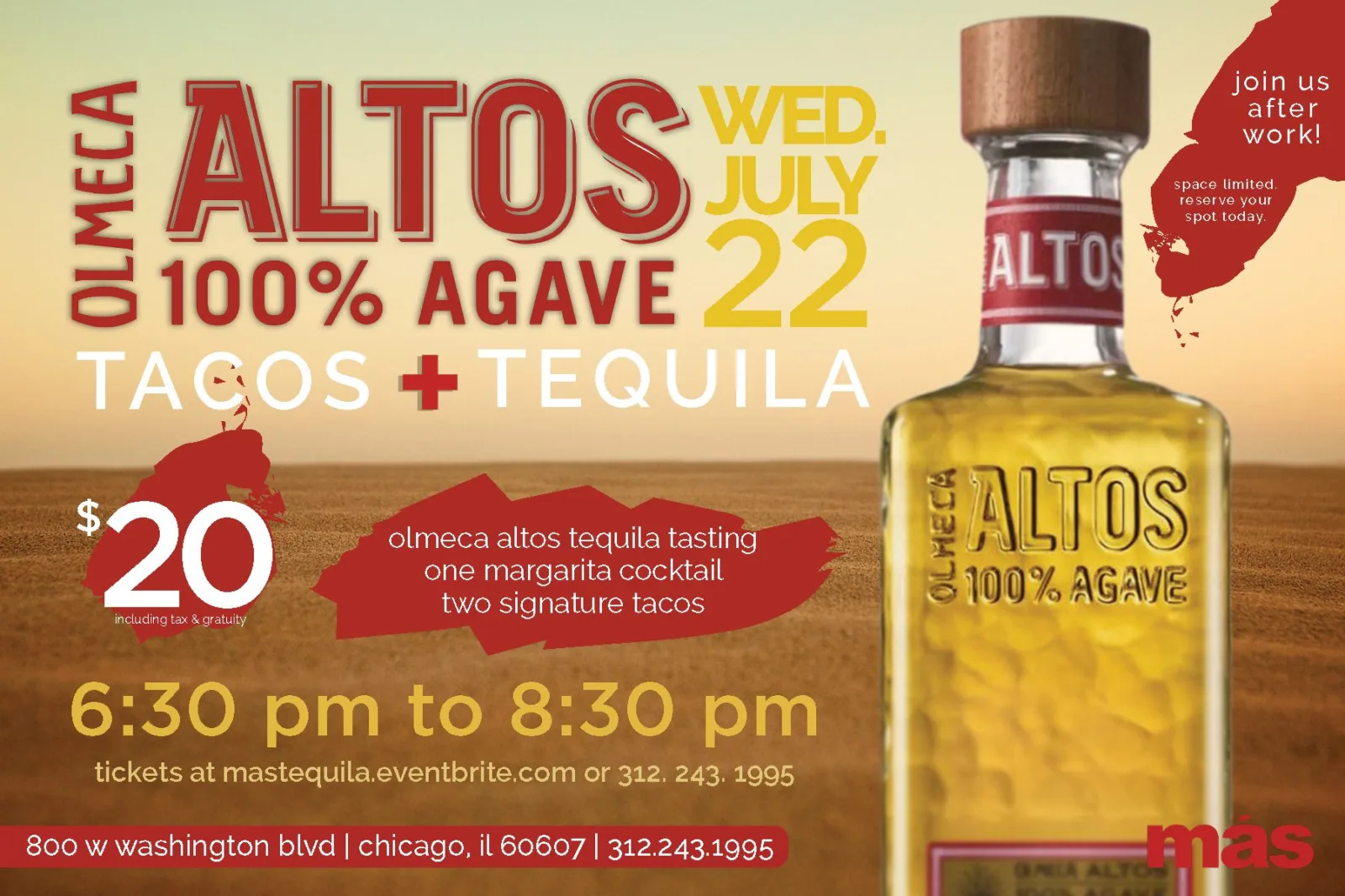 olmecaFRONT for Tacos + Tequila Tasting in the West Loop