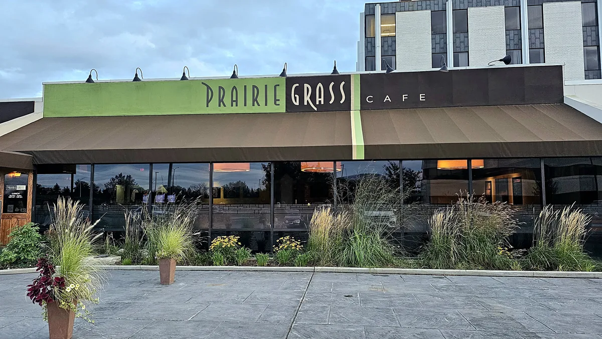 Prairie Grass Cafe Exterior Front View for Special Sensory Dining Hour Returns to Prairie Grass Cafe in Northbrook