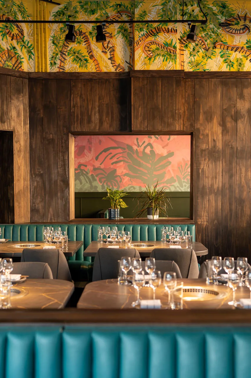 Diningroom1 for Asian Hotel Brand L7 Debuts in Chicago with Restaurant Perilla Korean American Steakhouse