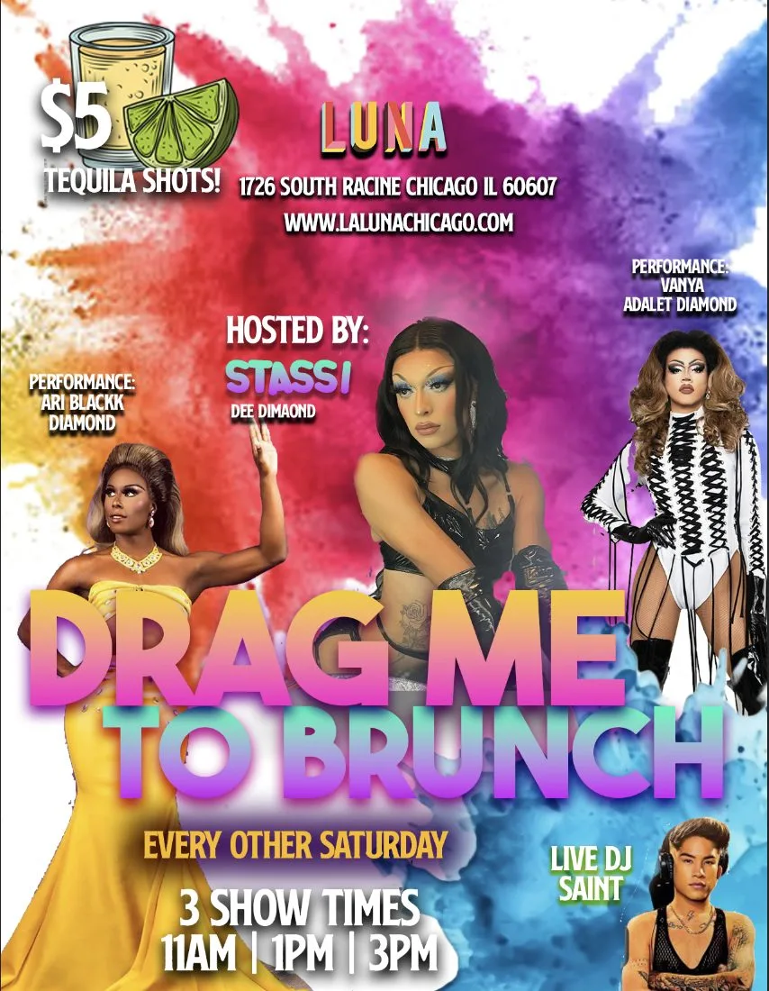 April 2024 Drag Brunch At La Luna for La Luna Drag Brunch Returns April 6th