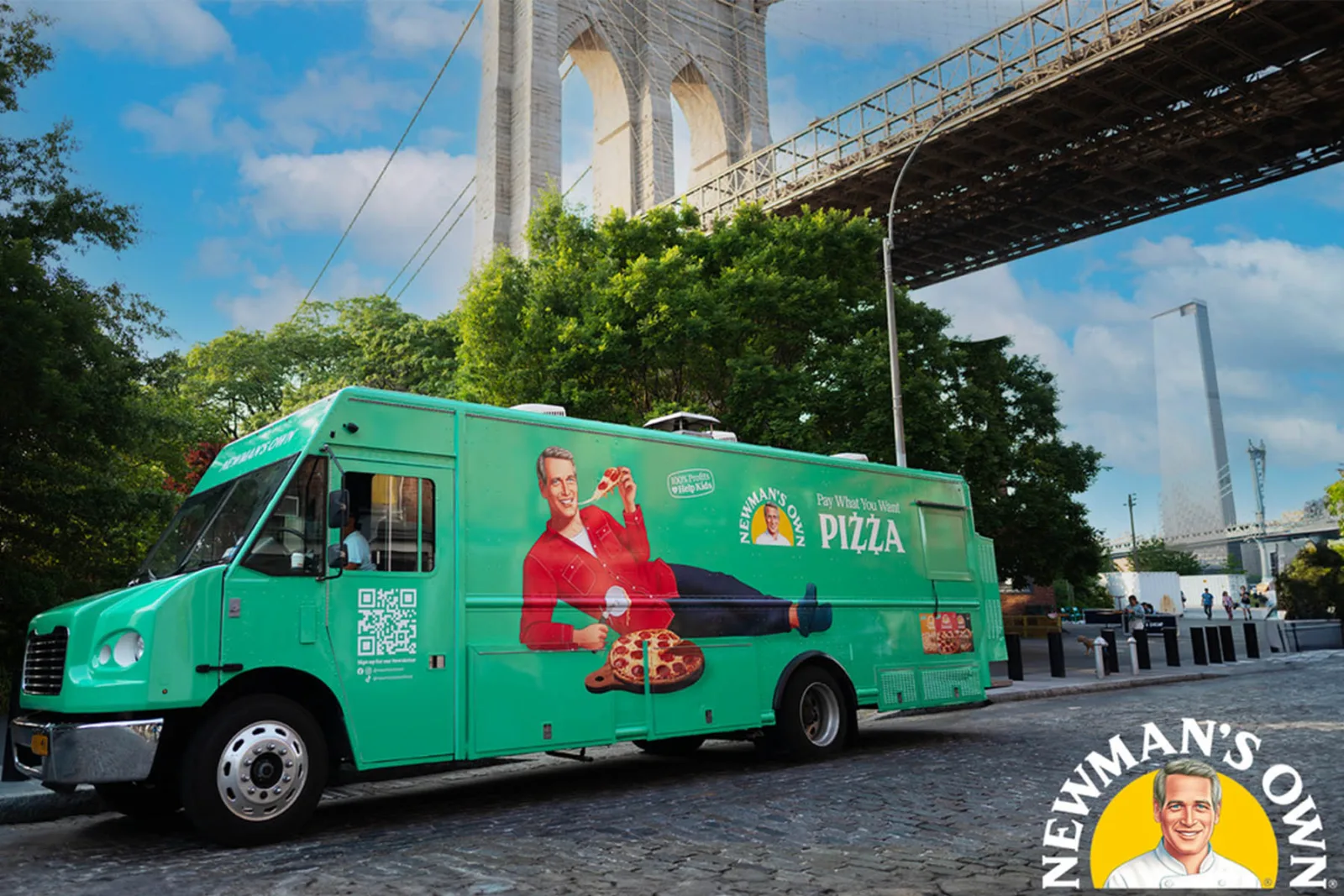 Newmans Own 2024 0000 Dcx Newmans Own Truck Press Image Working 003 for Newman’s Own Pay What You Want Pizza Truck Comes to Chicago, July 17