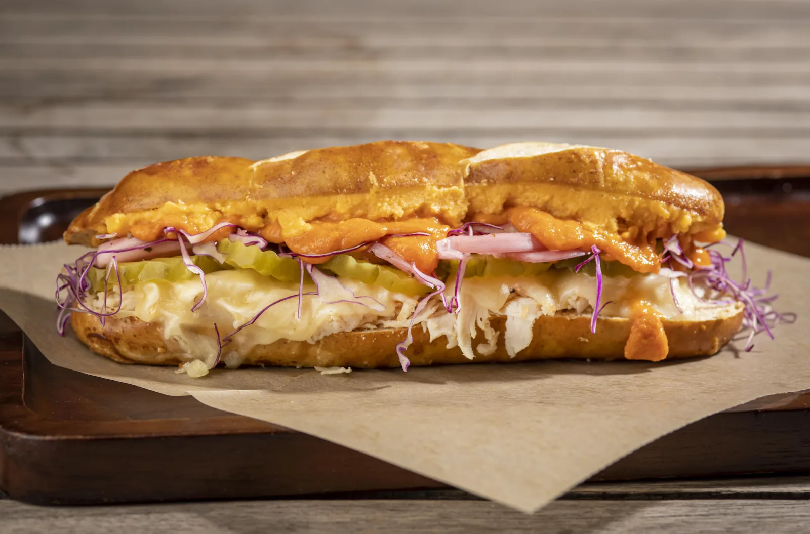 Spicy Chicken Melt 3 for Where to Find the Best Sandwiches for National Sandwich Month this August