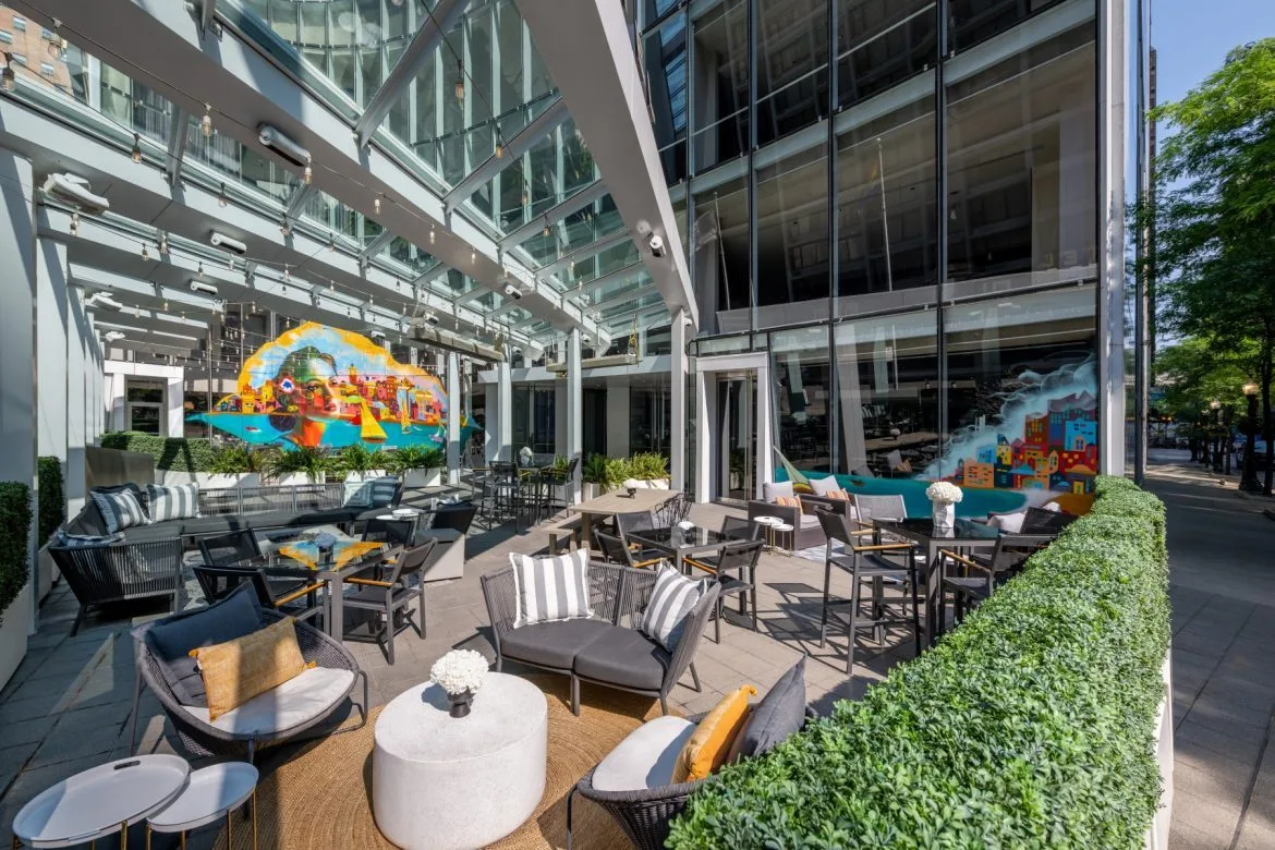 Sofitel Exterior for Founders Dinner at Sofitel Chicago with Rachel Lynn & Corri Lynn, November 22nd