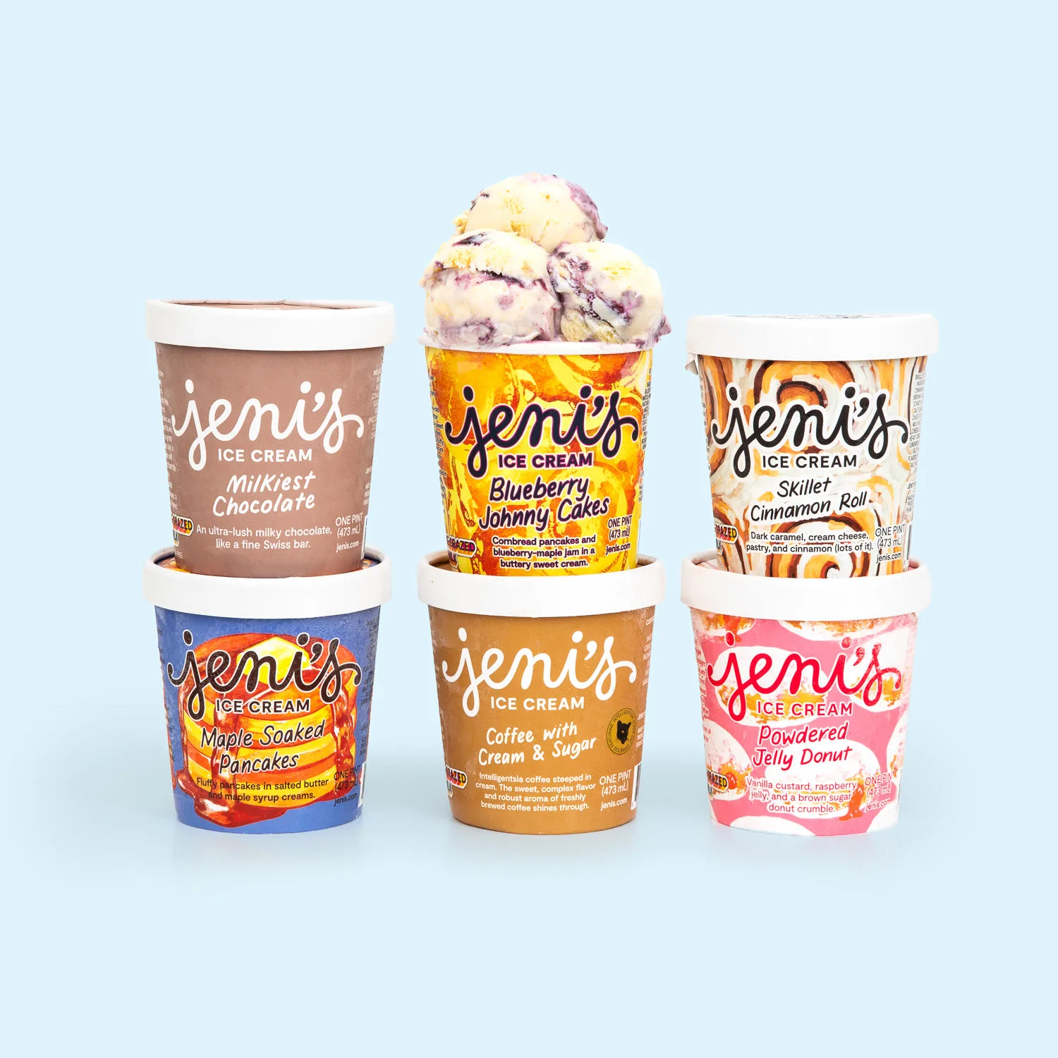 Ice Creamfor Breakfast Collection 2025 for Jeni’s Chicagoland Scoop Shops for new LTO Flavor, Special Pairings + More on Ice Cream for Breakfast Day, February 1