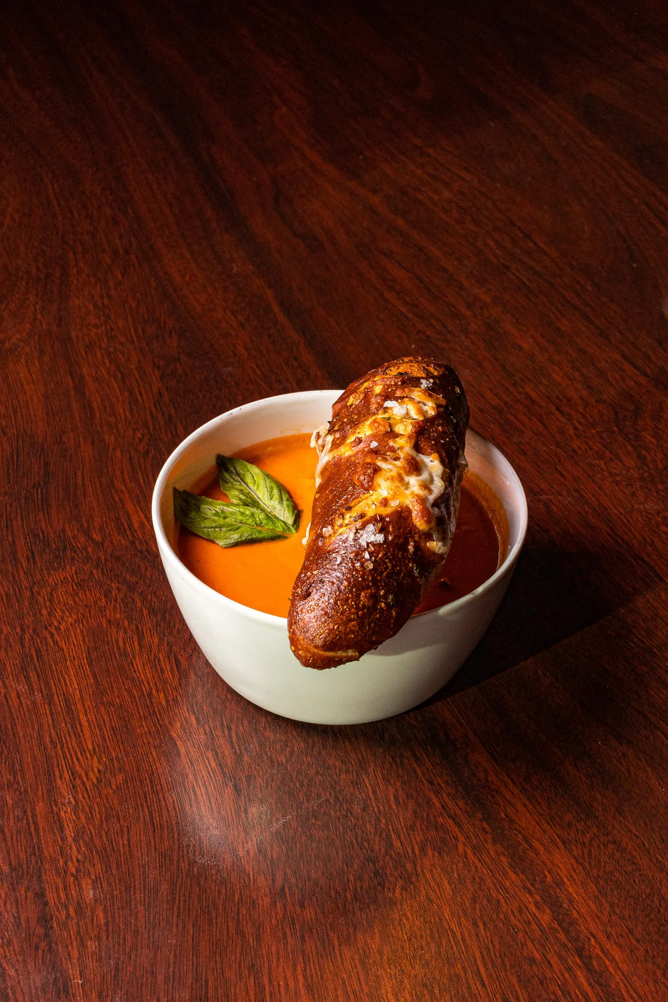 Tomato Basil Bisque 04 Soup Spoon for Soup Spoon a Delivery & Carryout Soup Restaurant Now Open and Operating at Hyde Park Location of Bob’s Pizza