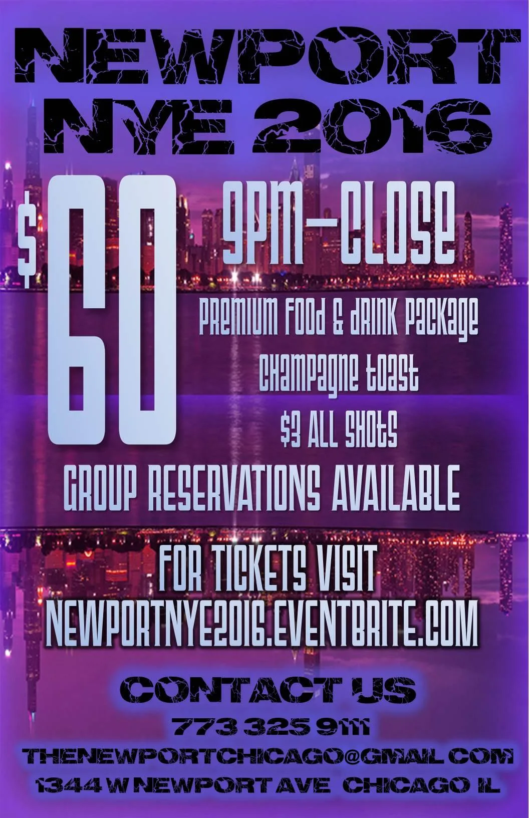 Newport NYE 15 for Newport Bar and Grill New Year's Eve 2016